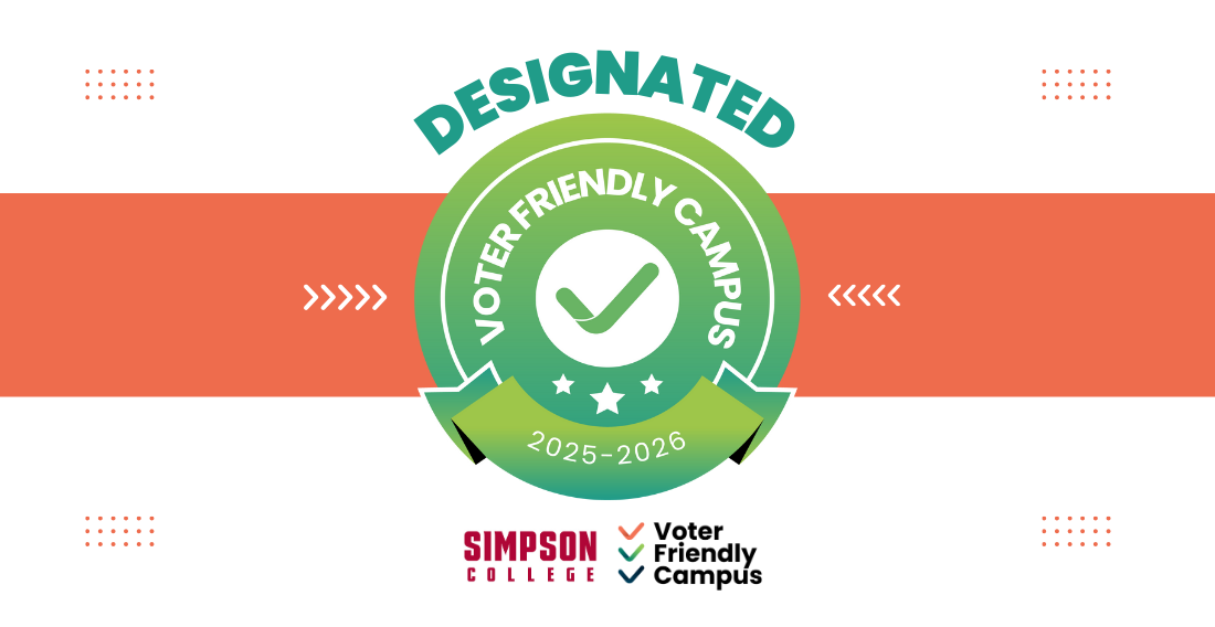 Simpson Designated a Voter-Friendly Campus by NASPA and Campus Vote Project