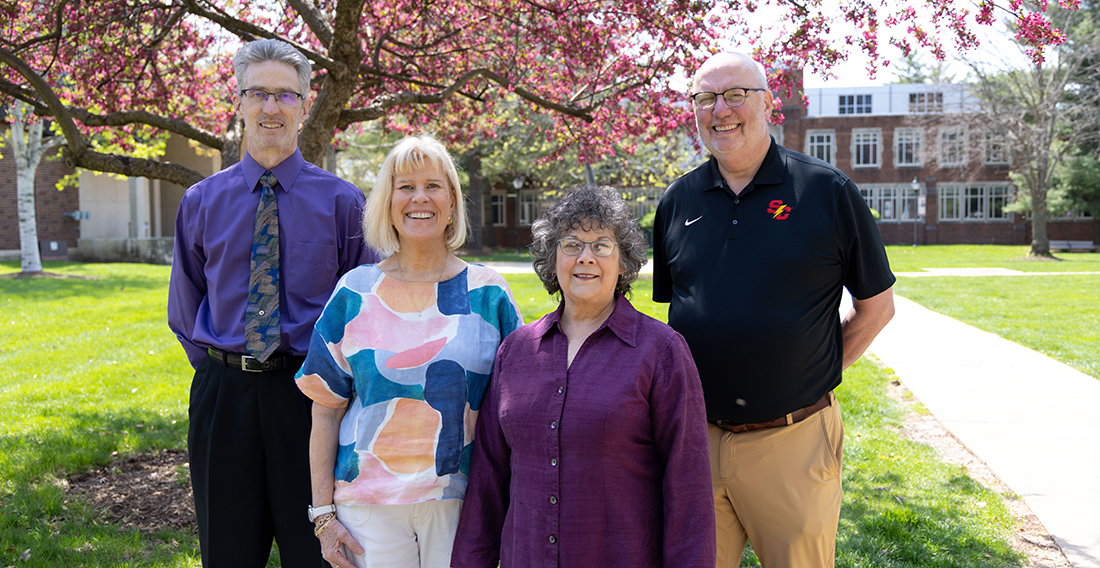 2025 Retirement Group - David Olsgaard, Mimi Bartley-Nancarrow, Cyd Dyer, and Brian Steffen