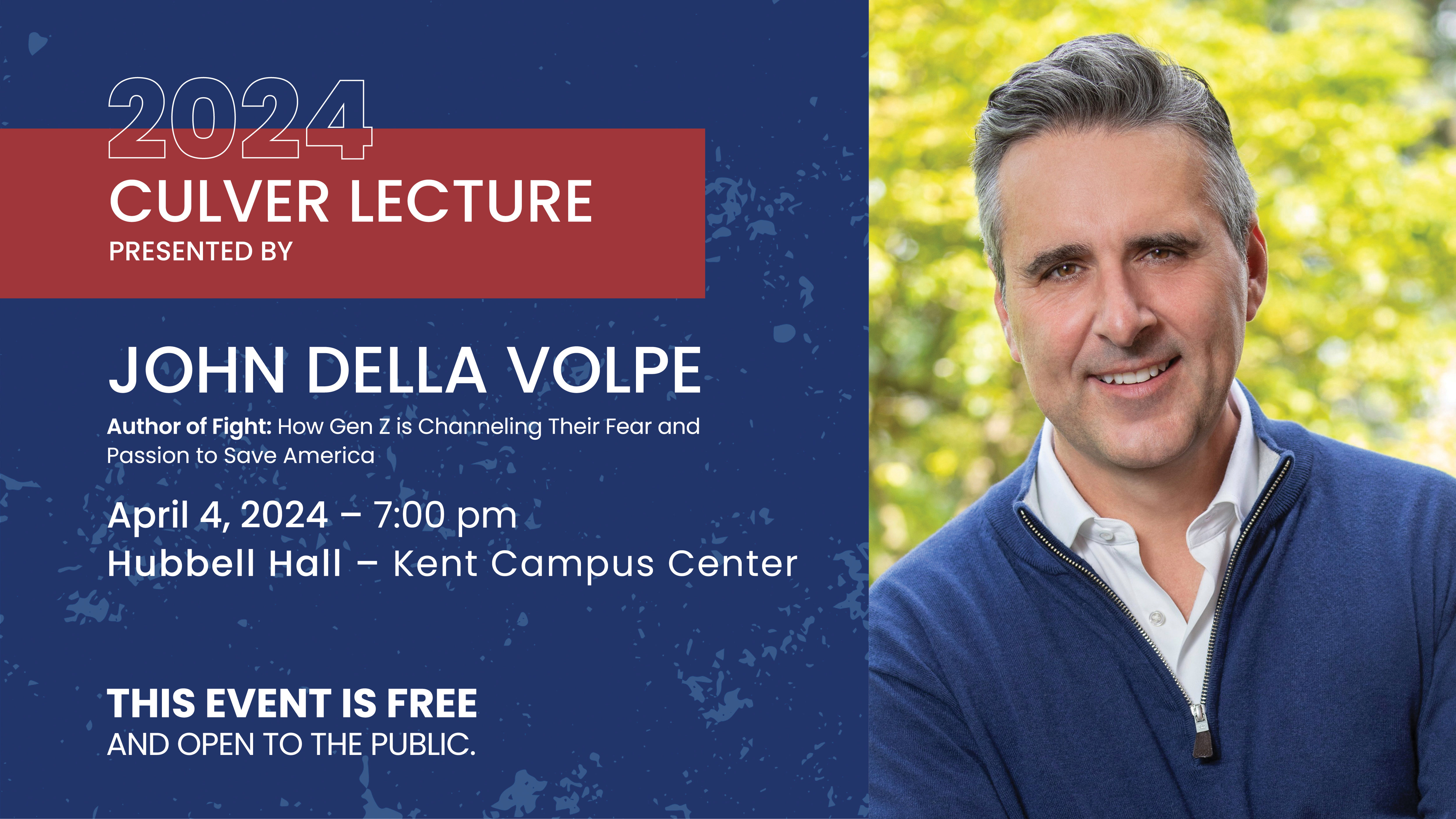 John Della Volpe to Deliver 13th Annual Culver Lecture