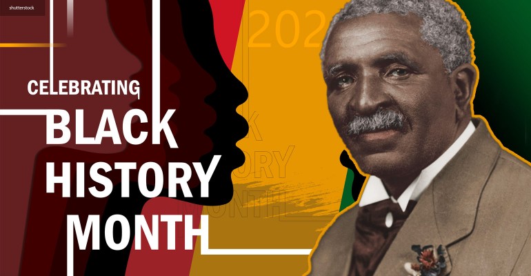 Black history month image of George Washington Carver